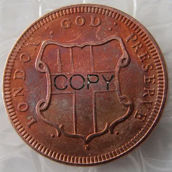 1694 London žeton Slona полпенни Kolonijalne kovanja Debele kovanice s kopijom Planchet