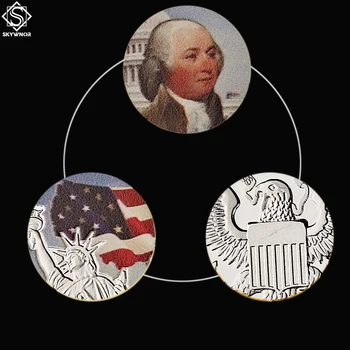 1797-1801 Predsjednik Sad-a John Adams prigodni Srebrni novčić Sa Zaštitnim kapsula