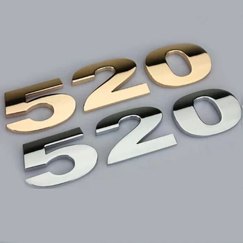 1pc 3D Auto-metalni broj sa slovom od A do z i od 0 do 9 auto naljepnice Ikonu 4,0 cm 3 boje za opcije simbol vrhunske kvalitete styling automobila