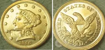 2,5 dolara Zlato Slobode 1856-O fotokopirni kovanice