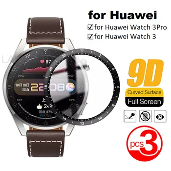 3pcs Puni Zakrivljeni Zaslon Zaštitnik Za Huawei Watch 3 Pro Huawei Watch 3 Zaštitna Folija Za Pametne Sati Pribor (Ne Staklo)