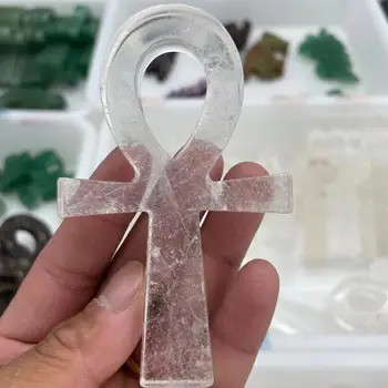 50-100 mm Prirodni crystal white crystal egipatska božica križa simbolička točka reiki iscjeljivanje