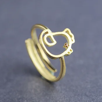 925 SV svježe prsten od piletine dvanaest znakova zodijaka zlatne godine sudbine za ženski modni poklon