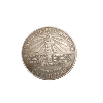 Američki replika stare kovanice 1906 godine SAD Liberty 1 dolar kopiju novčić otok Ellis antičke posrebreni bakar collectible kovanice