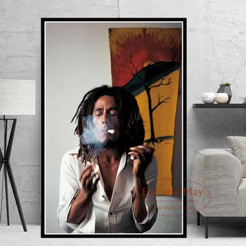 Bob Marley Je Pjevačica I Zvijezda Reap Slikarstvo Na Platnu, Plakata I Grafika Zidni Umjetnička Slika Glazbeni Ukras Home Dekor Куадро Декоратив