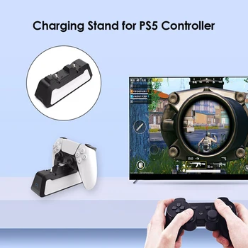 Double Brzi Punjač za Punjenje podmetače DualSense priključne stanice za Play Station 5 PS5 navigacijsku tipku Za Punjenje Gamepad priključne stanice