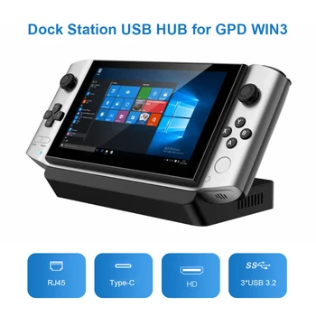 Držač igraće Konzole priključne stanice USB Hub Handheld Konzola za GPD WIN3 priključne stanice USB HUB Prijenosni