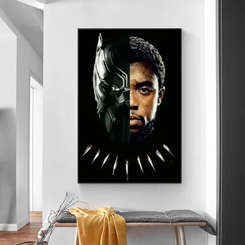Film Marvel Superheroj The Avengers Black Panther Platnu Poster Slikarstvo Zid Umjetnost Slika Ukras Dnevnog Boravka Freska Cuadros