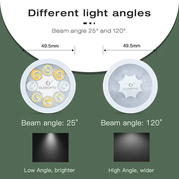 Gledopto Zigbee 2 kom. RGBCCT Podešavanje Svjetline 4 W GU10 Pro led Reflektor Pogodan Za Dnevni boravak Spavaće sobe, Hodnika Kuhinje