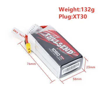 IFlight Fullsend 1050 mah 1800 mah baterija 2000 mah 120C Lipo Baterija 4S 6 S Litij XT30 XT60 Priključak za RC FPV Utrke Neradnik Kit dijelova