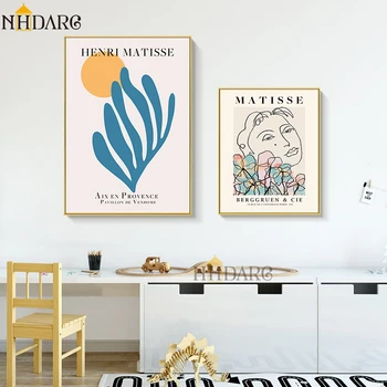 Matisse Klasične Šareni Listovi Sažetak Ispis na platnu Art slikarstvo na platnu Slika Zidni Dekor za Dnevni boravak Kućni dekor