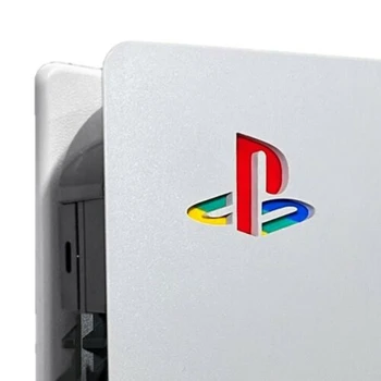 Naljepnica na kožu s logotipom PS5 Sjajni Vinil naljepnica za disk PS5 Digitalna verzija Konzole Oznaka sa logom HD