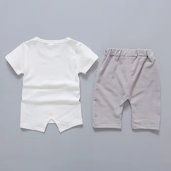 Odjeća za male dječake 2018 Godišnje branded dječje odjeće Slon Majice s kratkim rukavima Majice Prugaste hlače Dječje kostime