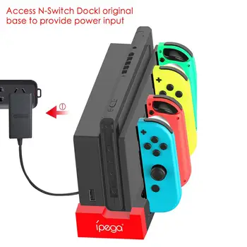 PG-9186 Kontroler Stalak Dock Punjač s Indikatorom za Nintendo Podrška cDC5V Izlaz Funkcija za spajanje