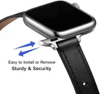 Remen za Apple Watch band 44 mm 40 mm 38 mm 42 mm narukvica Attelage kožni remen za sat narukvica correa za iwatch serija 6 SE 5 4 3