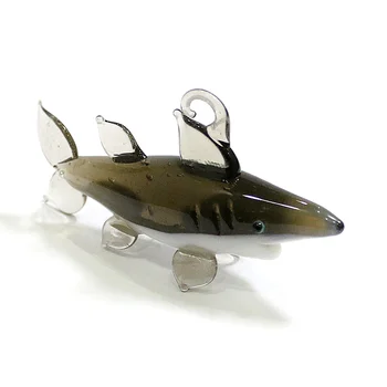 Rotirajući Stakleni Morski pas Minijaturnih Figurica Privjesak Festival College Slatka Nakit Morskih životinja Pribor Za uređenje doma Akvarij Pribor