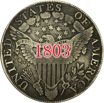 SAD 1803 Draped Poprsje Dolarskih fotokopirni kovanice