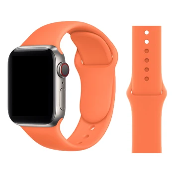 Silikon remen za Apple Watch 6 Remen 44 mm 40 mm Sportski narukvica za iWatch Serije se 5 4 3 2 1 38 mm 42 mm za remen Apple Watch