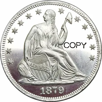 Sjedinjene američke Države 1879 Полдоллара S Motom Slobode Nad Srebrnim replike novca s premazom od Orla