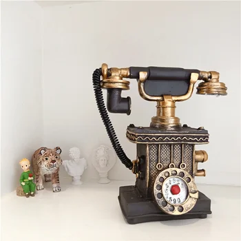 Starinski Telefon Od smole kasica Prase Retro Dar Stari Model Telefona Ormar Starinski Nakit Zanatske Figurice Doma Dekor