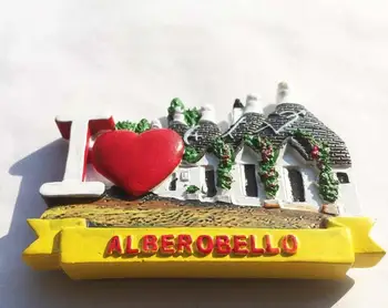 Svjetska kulturna baština, Apulia, Italija Kamena kuća Арли, Magnet za hladnjak Sari