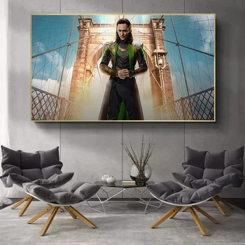 Tome Хиддлстон 2021 Loki Sezona 1 Hit serije Marvel Propagandnog Plakata Zid umjetnost Platnu Slika Dekor Dnevni boravak