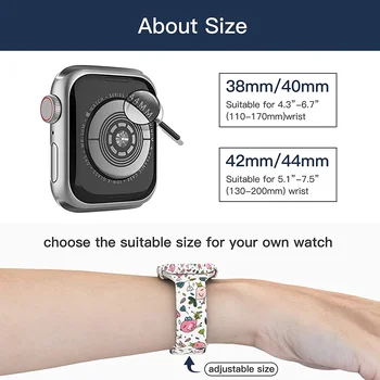 Torbica+Stakleni zaštitni štit za Apple Watch 42 mm 38 mm 40 mm 44 mm s tiskanim uzorkom torbica za iWatch Serija 6 SE 5 4 3 2 1 Moda