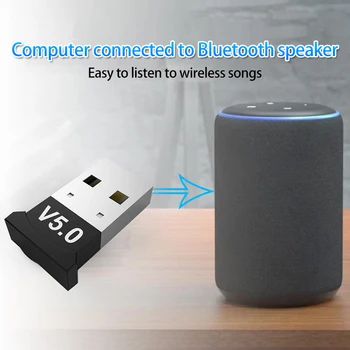 USB Bluetooth-kompatibilni Adapter 5.0 Odašiljač Bluetooth Kompatibilan Prijemnik Audio Ključ Bežični USB Adapter Za Prijenosna RAČUNALA