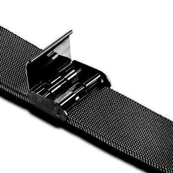 Za Apple Watch Serije 6 5 4 3 2 Remen 40 mm 44 mm 42 mm Crna Narukvica Od Nehrđajućeg Čelika Remen Adapter za iWatch Band 4 3 38 mm
