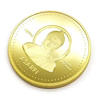 Zbirka Kipova Nepalski Buddha Prigodni novčić Ukras kuće Naplativa novčić Ukras Kuće rođendanski Poklon Obrt